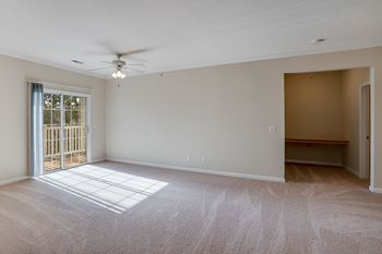 Living Room with Ceiling Fan